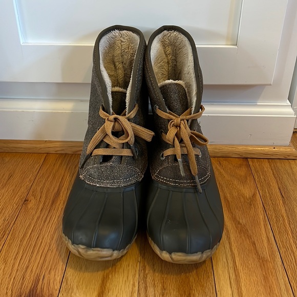 14th & Union Shoes - Brown Suede Rubber Bottom Boots- Size 8